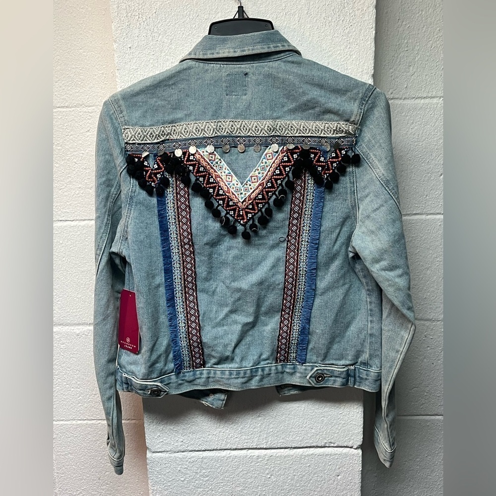 Boom Boom Jeans Denim Jacket
Sz Med. 5-Button Front 2 Pocket. - Picture 2 of 4